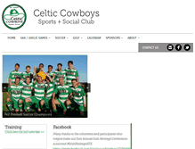 Tablet Screenshot of celticcowboys.com